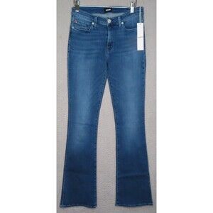 Hudson Jeans Womens 27 Blue Ela Medium Wash‎ Natalie Mid Rise Boot Cut Denim NEW